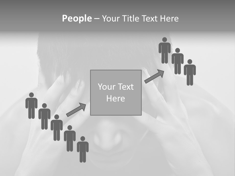 A Man Holding His Hands To His Face PowerPoint Template