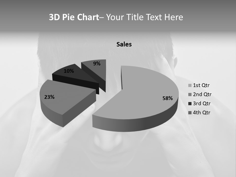 A Man Holding His Hands To His Face PowerPoint Template