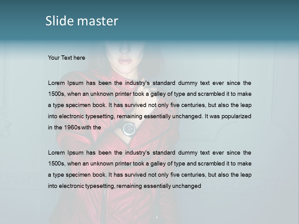 Portrait Purposeful Beauty PowerPoint Template