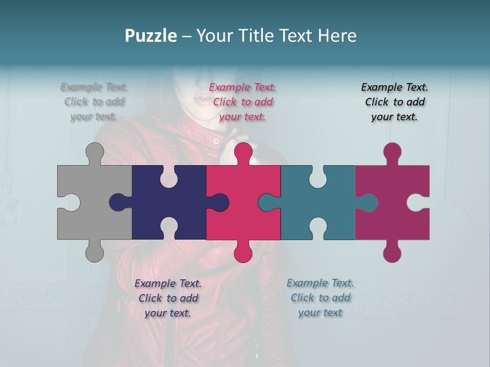 Portrait Purposeful Beauty PowerPoint Template