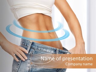 Female Kilo Fitness PowerPoint Template