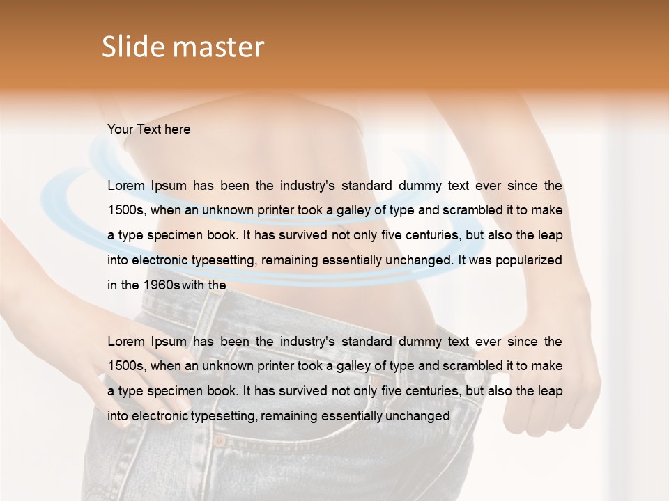 Female Kilo Fitness PowerPoint Template