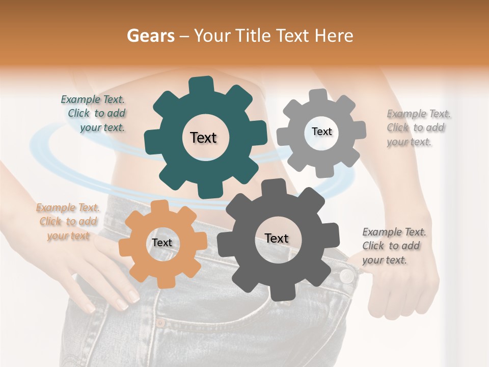 Female Kilo Fitness PowerPoint Template