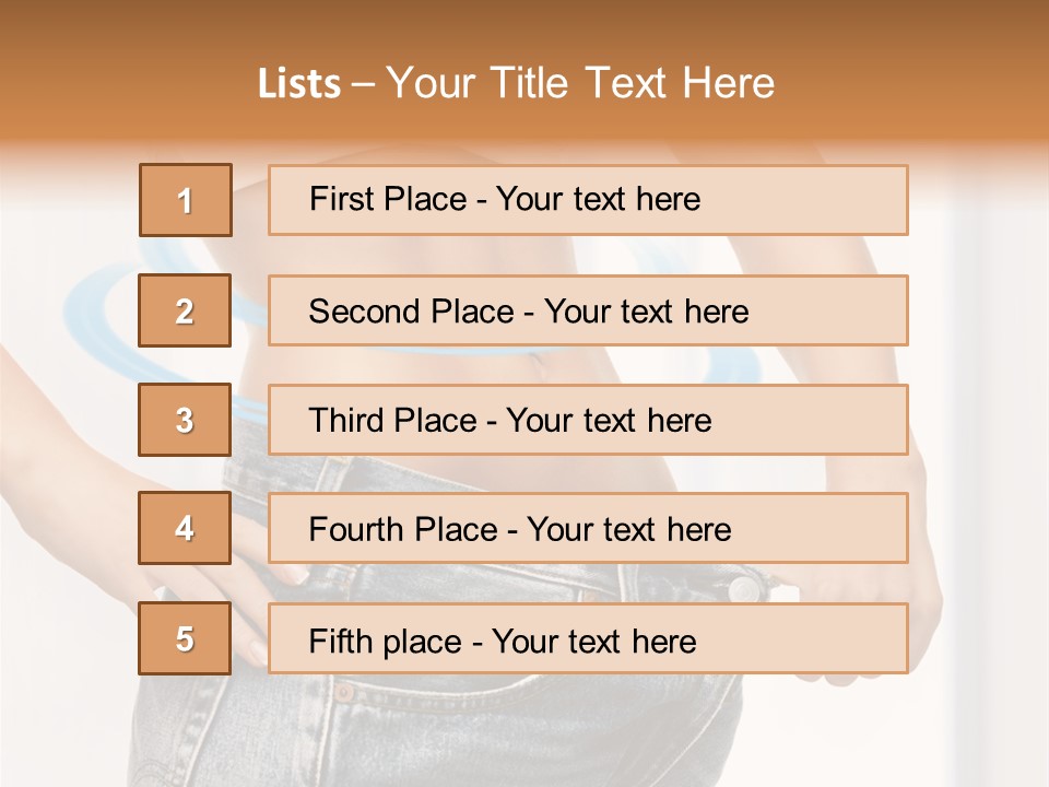 Female Kilo Fitness PowerPoint Template
