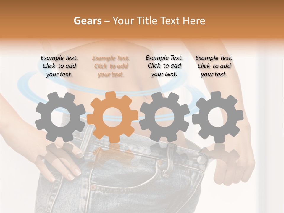 Female Kilo Fitness PowerPoint Template