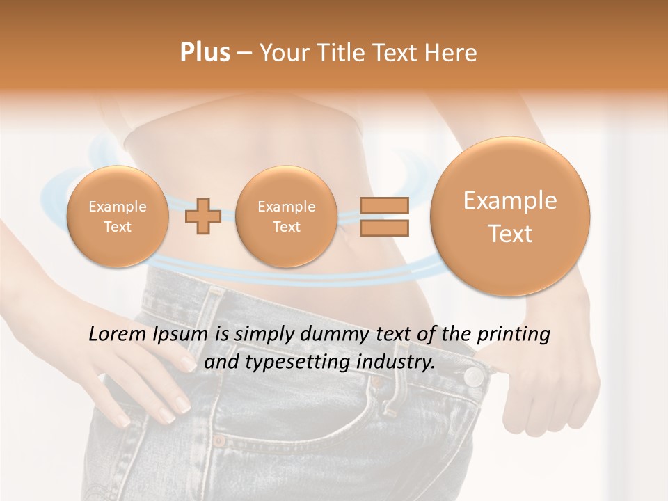 Female Kilo Fitness PowerPoint Template