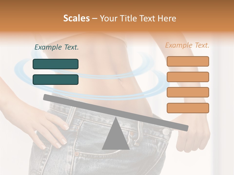 Female Kilo Fitness PowerPoint Template