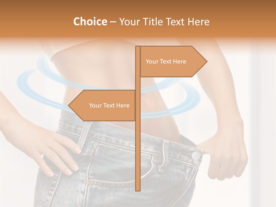 Female Kilo Fitness PowerPoint Template