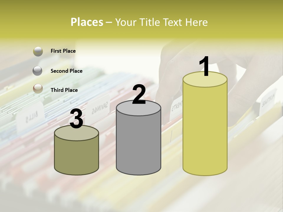 Cabinet Financial Information PowerPoint Template