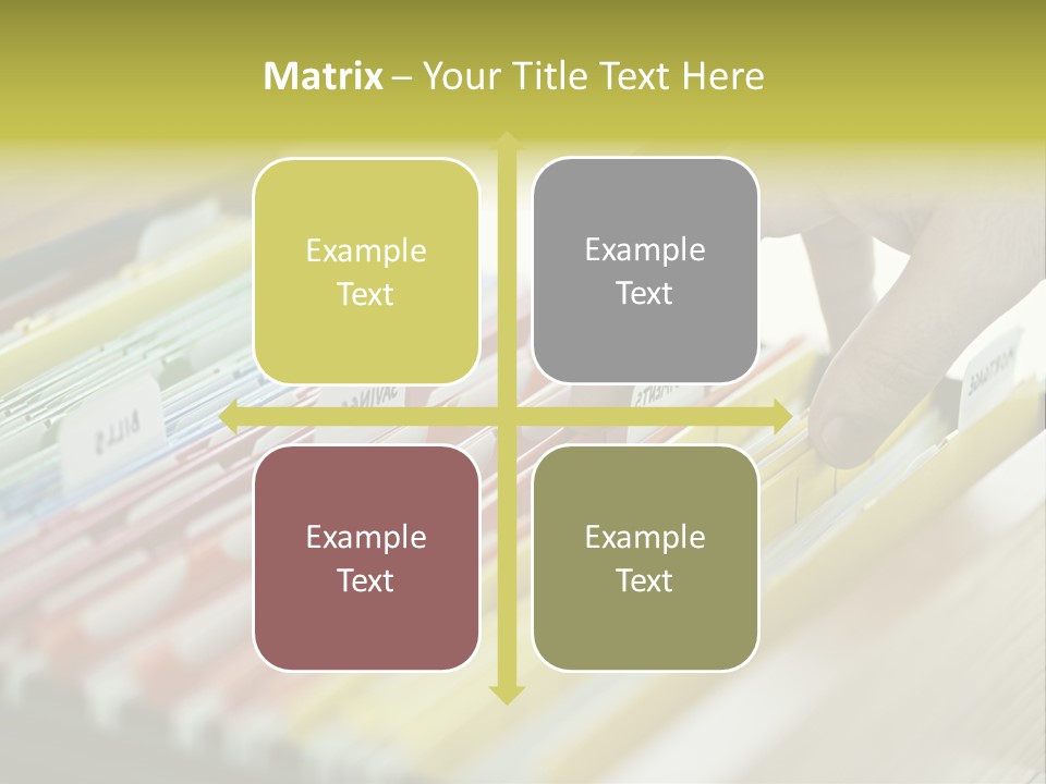 Cabinet Financial Information PowerPoint Template