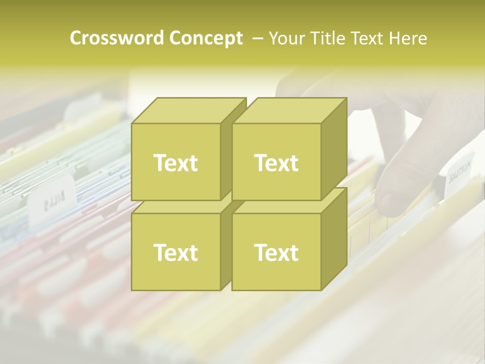 Cabinet Financial Information PowerPoint Template