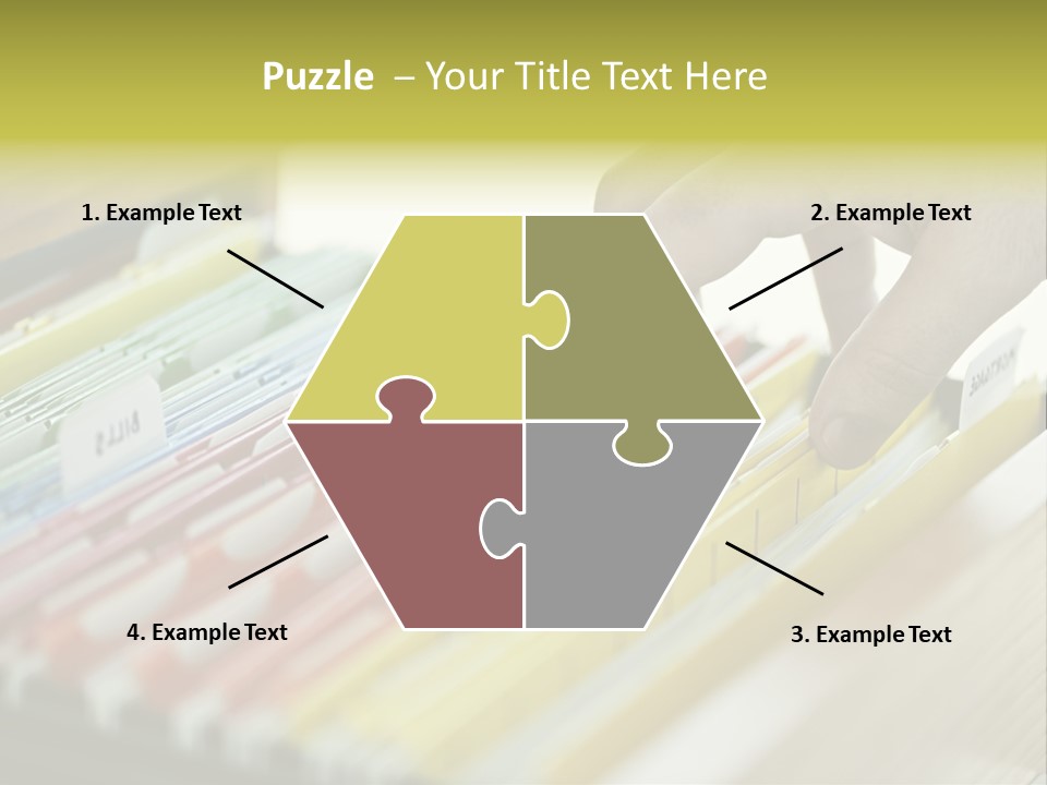 Cabinet Financial Information PowerPoint Template