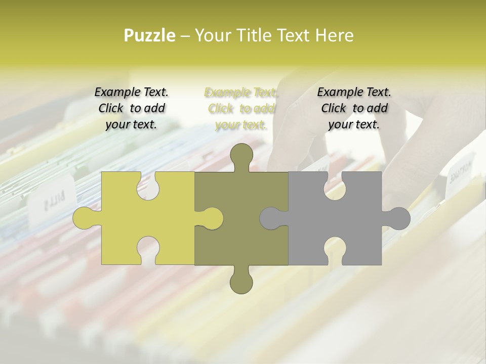 Cabinet Financial Information PowerPoint Template