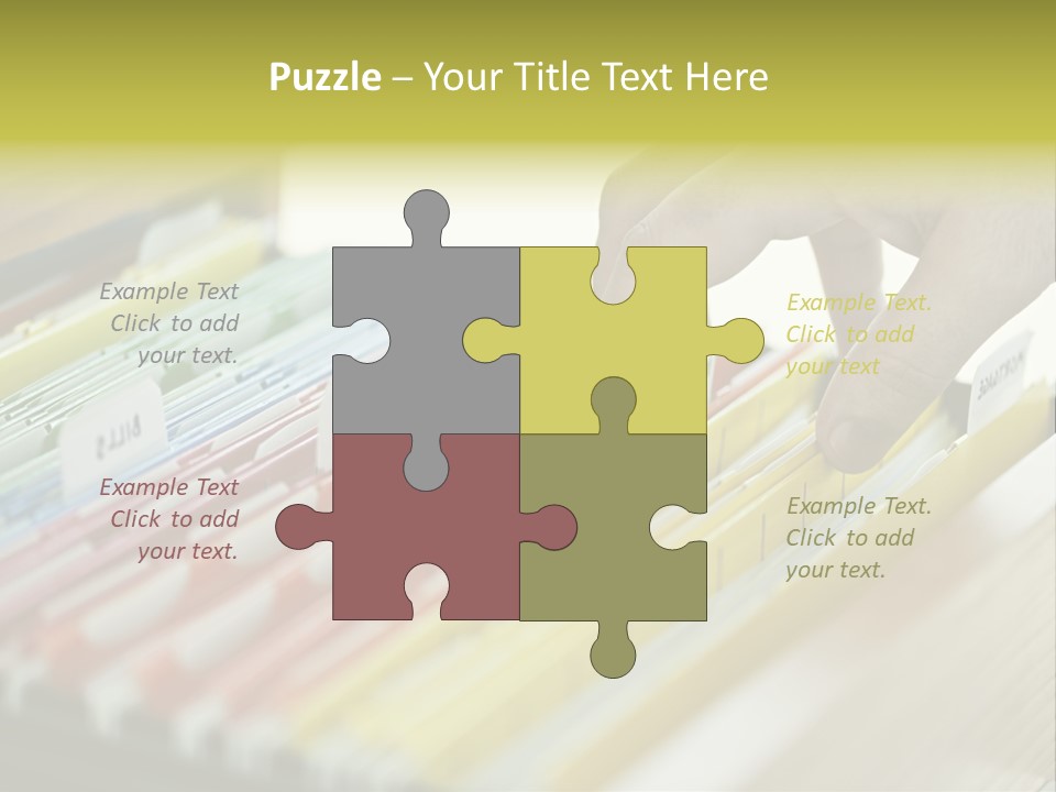 Cabinet Financial Information PowerPoint Template