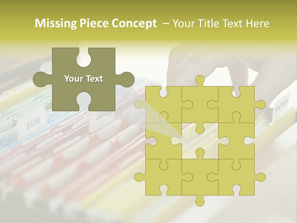 Cabinet Financial Information PowerPoint Template