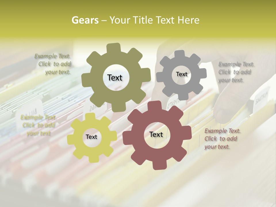 Cabinet Financial Information PowerPoint Template
