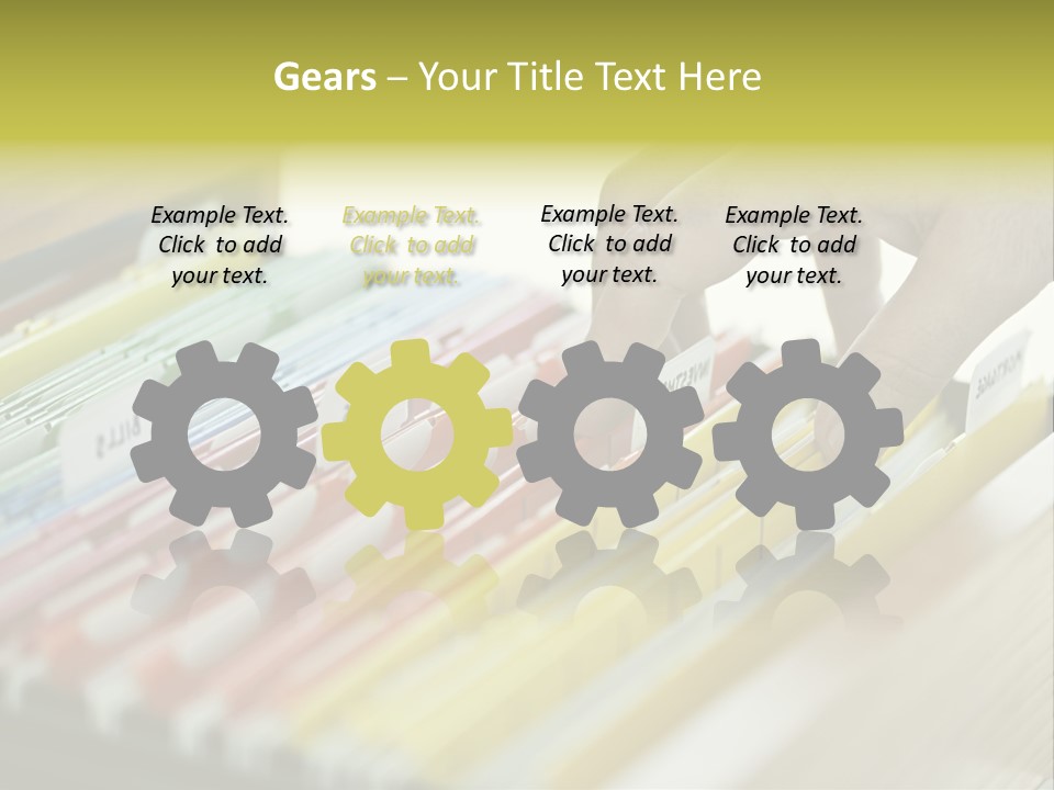 Cabinet Financial Information PowerPoint Template