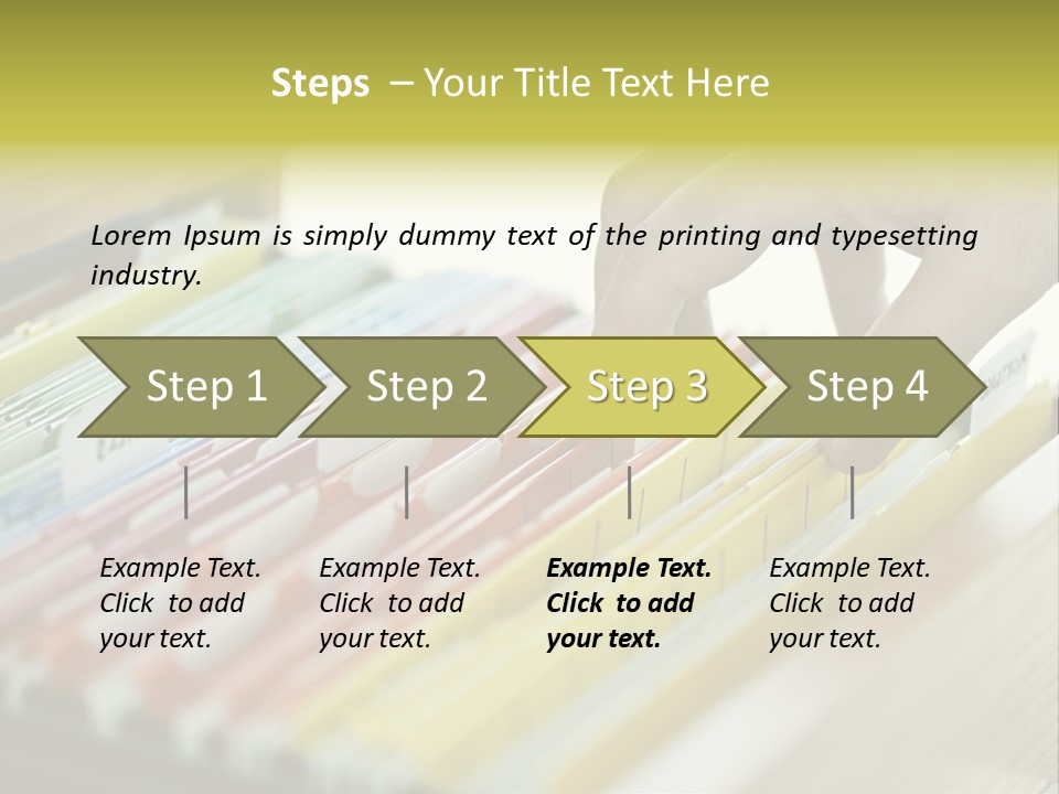 Cabinet Financial Information PowerPoint Template
