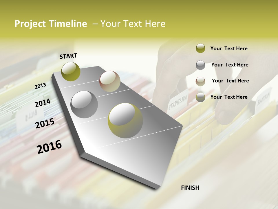 Cabinet Financial Information PowerPoint Template
