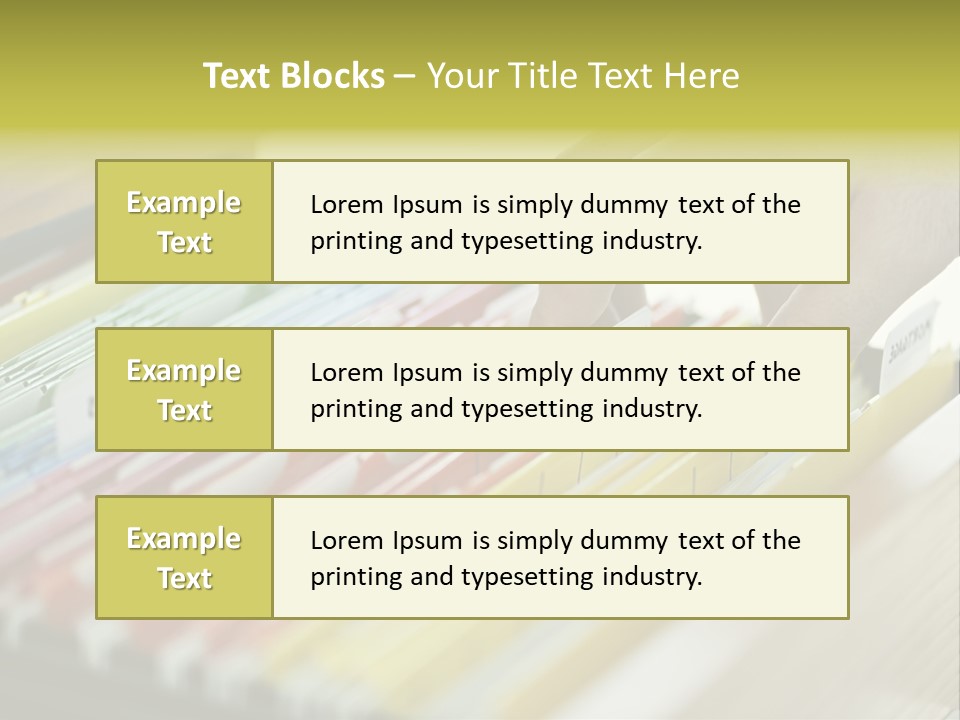 Cabinet Financial Information PowerPoint Template