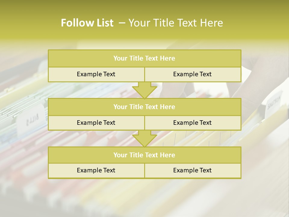 Cabinet Financial Information PowerPoint Template