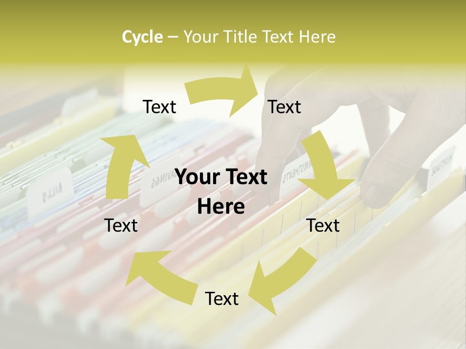 Cabinet Financial Information PowerPoint Template
