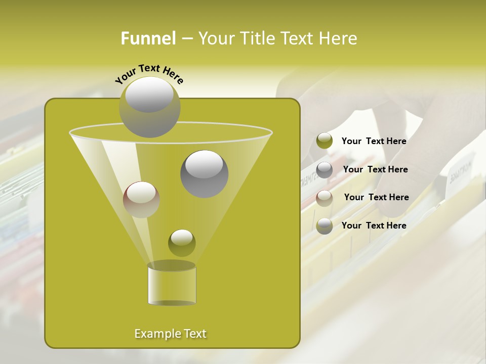 Cabinet Financial Information PowerPoint Template