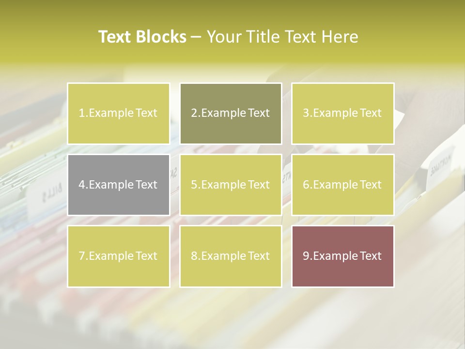 Cabinet Financial Information PowerPoint Template