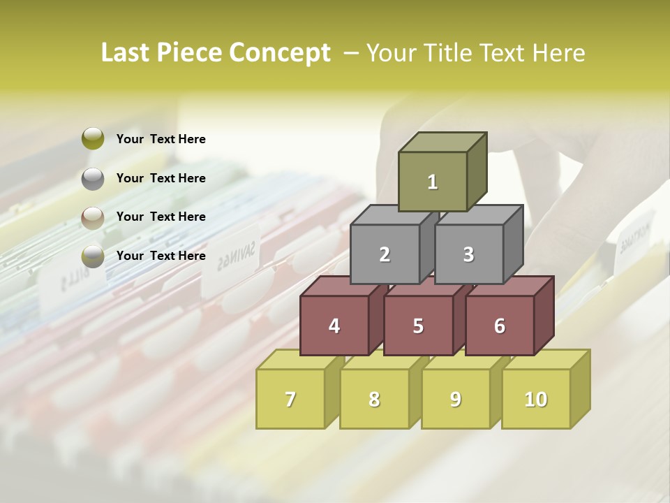 Cabinet Financial Information PowerPoint Template