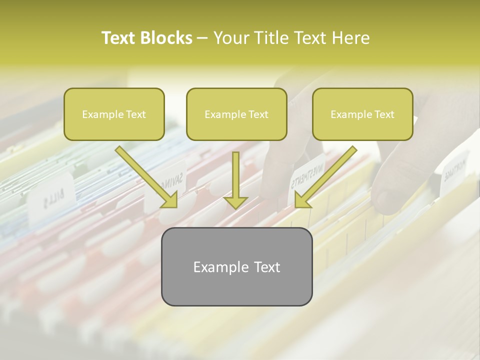 Cabinet Financial Information PowerPoint Template