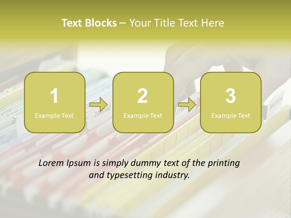 Cabinet Financial Information PowerPoint Template