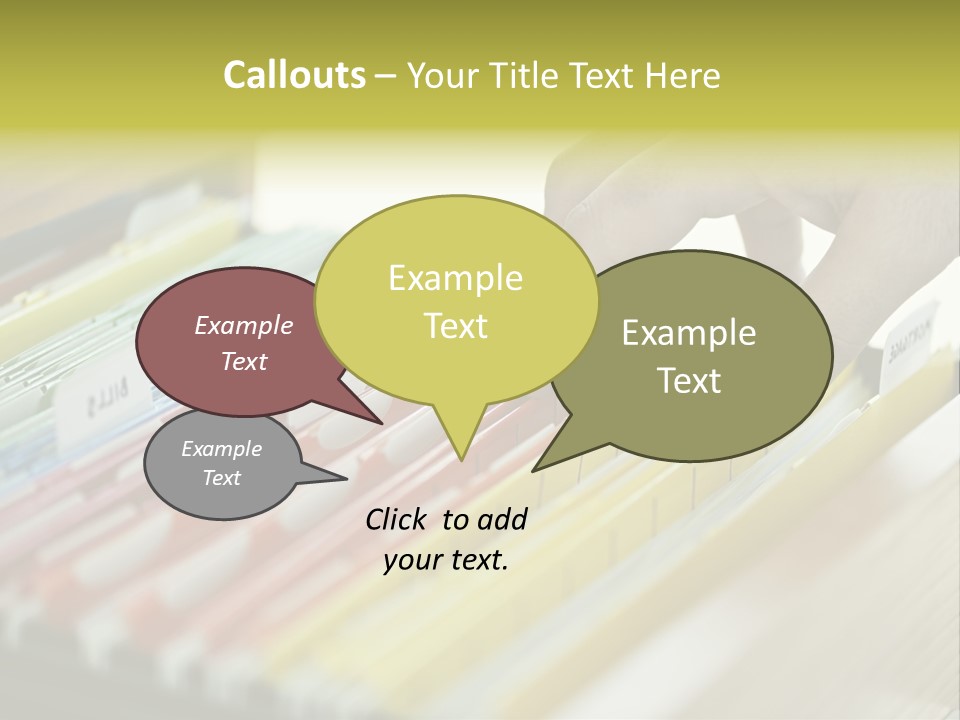 Cabinet Financial Information PowerPoint Template
