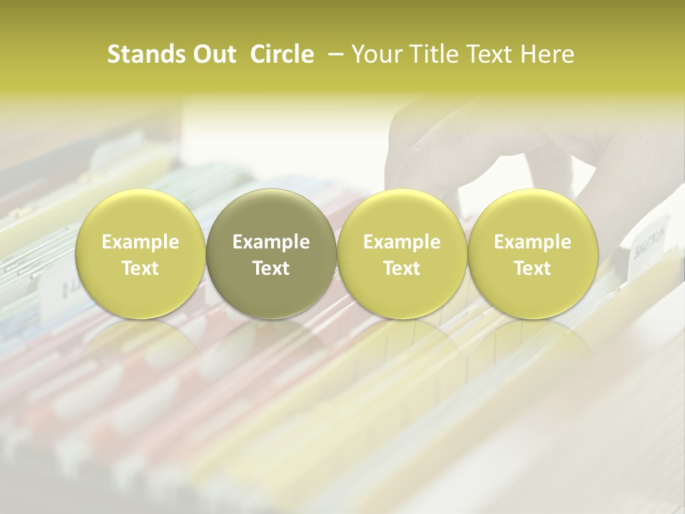 Cabinet Financial Information PowerPoint Template