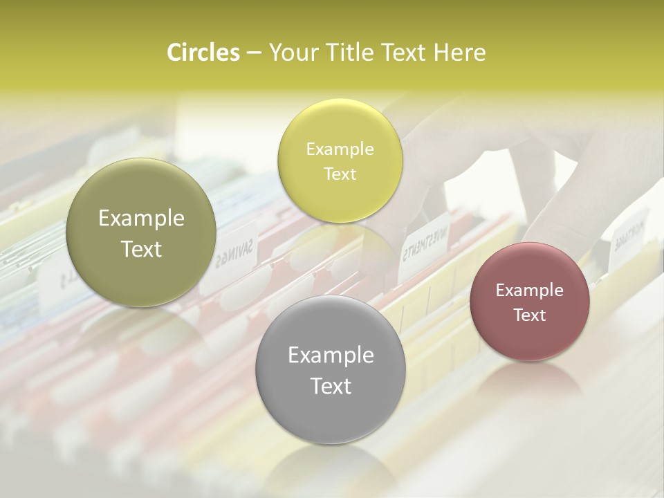 Cabinet Financial Information PowerPoint Template