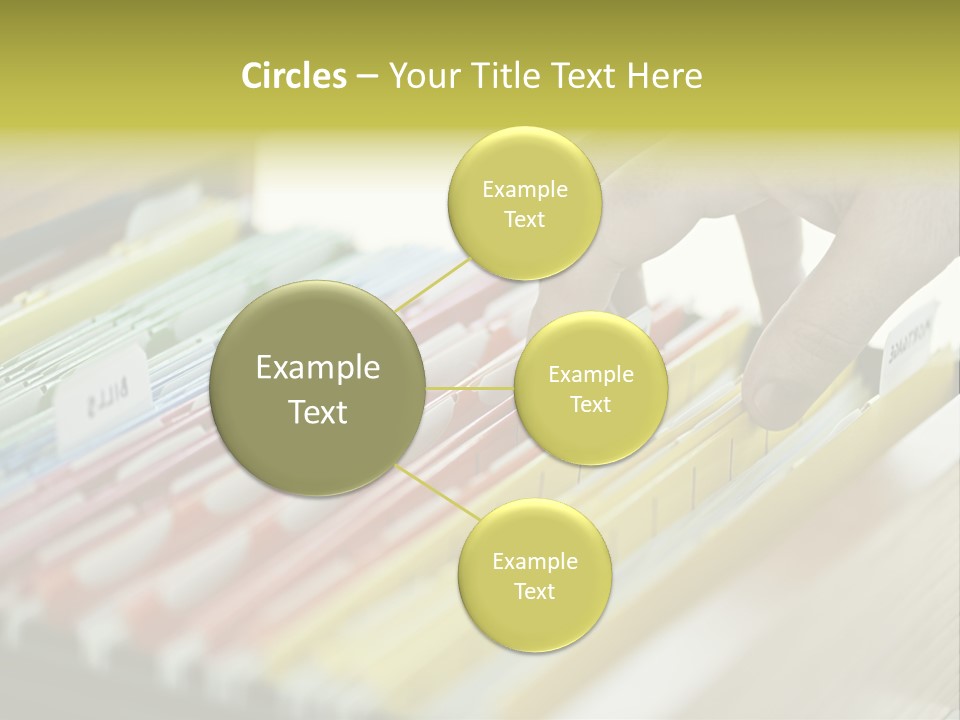 Cabinet Financial Information PowerPoint Template
