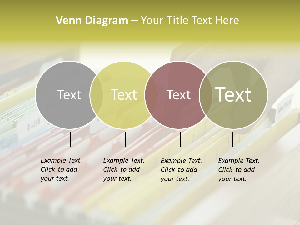 Cabinet Financial Information PowerPoint Template
