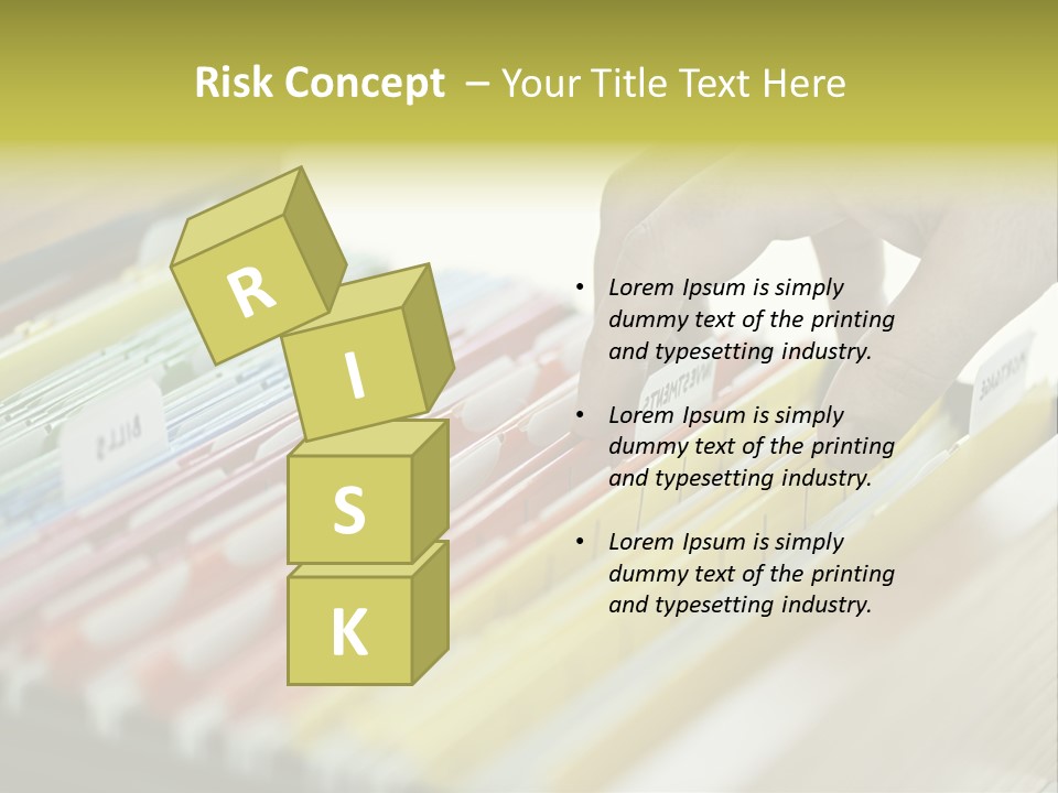 Cabinet Financial Information PowerPoint Template