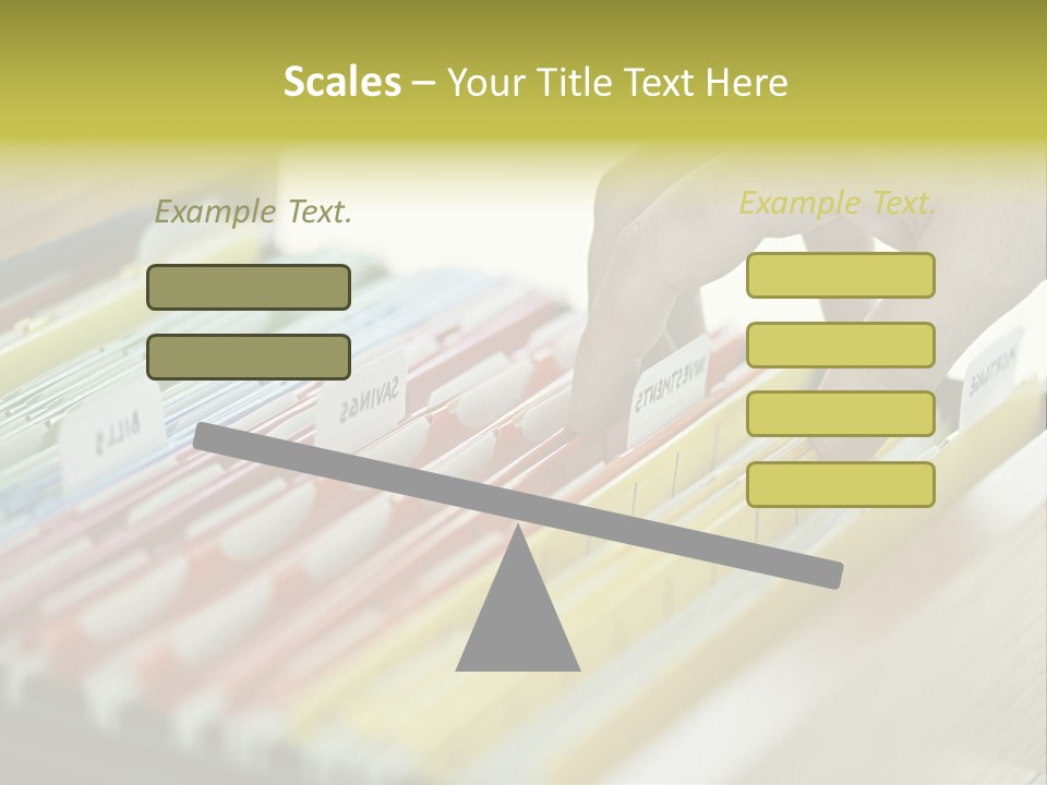Cabinet Financial Information PowerPoint Template