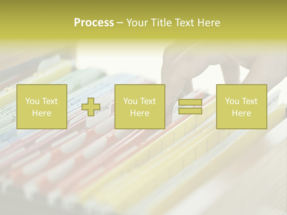 Cabinet Financial Information PowerPoint Template