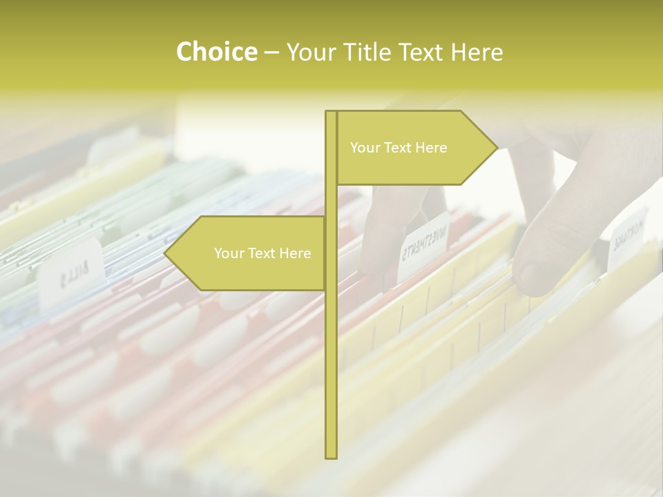 Cabinet Financial Information PowerPoint Template
