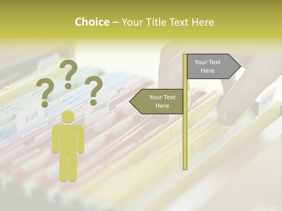 Cabinet Financial Information PowerPoint Template