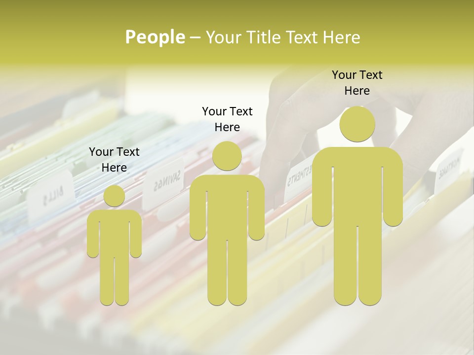 Cabinet Financial Information PowerPoint Template
