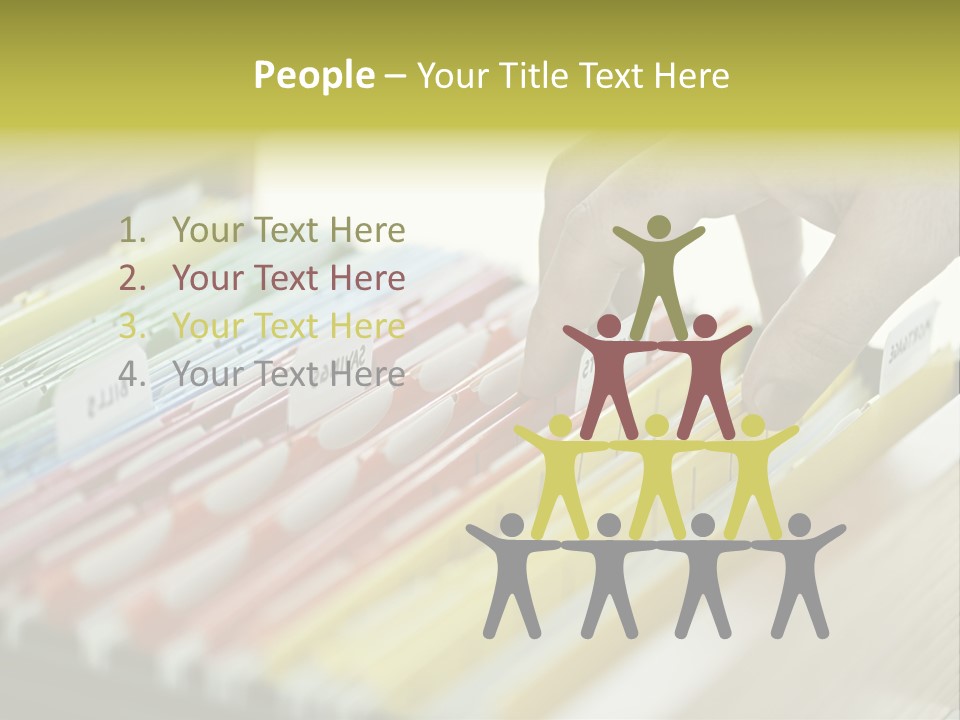 Cabinet Financial Information PowerPoint Template