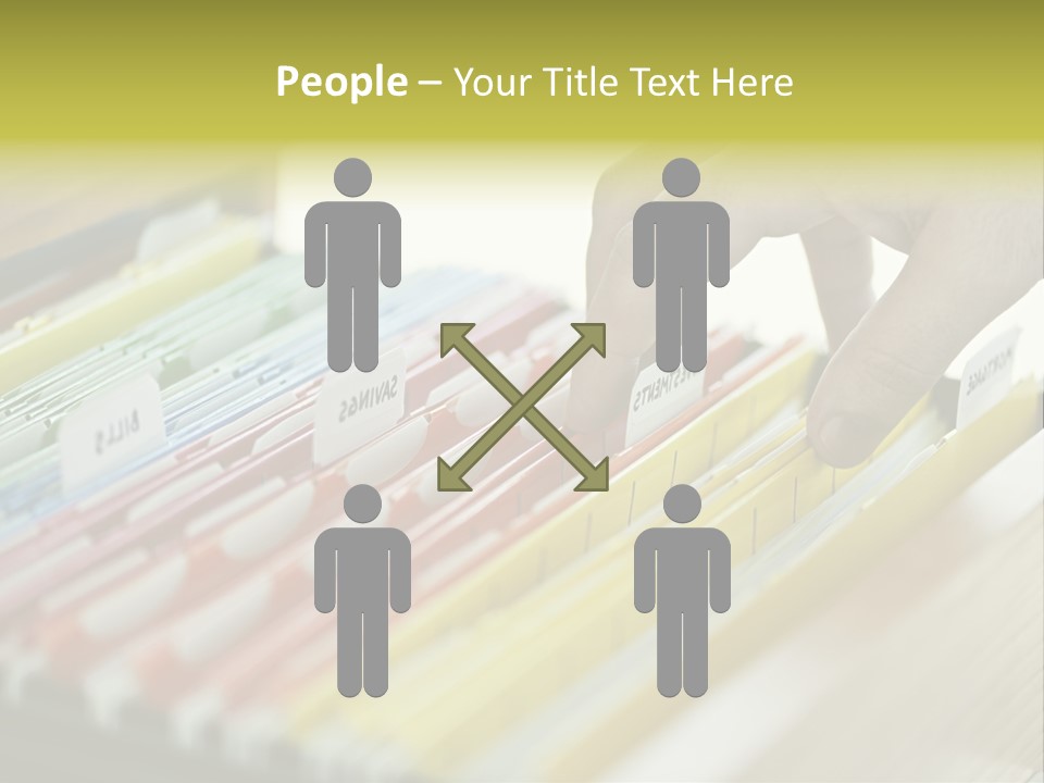 Cabinet Financial Information PowerPoint Template