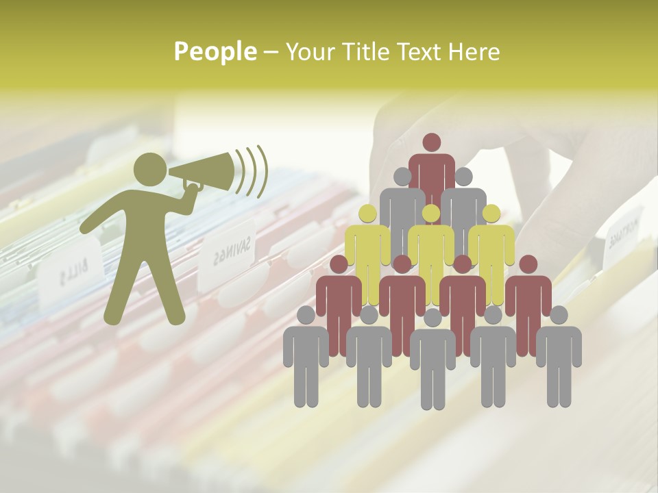 Cabinet Financial Information PowerPoint Template