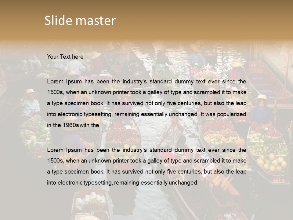 Water Thailand Archeology PowerPoint Template