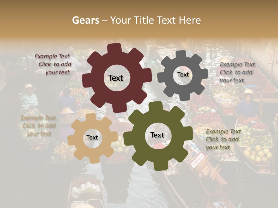 Water Thailand Archeology PowerPoint Template