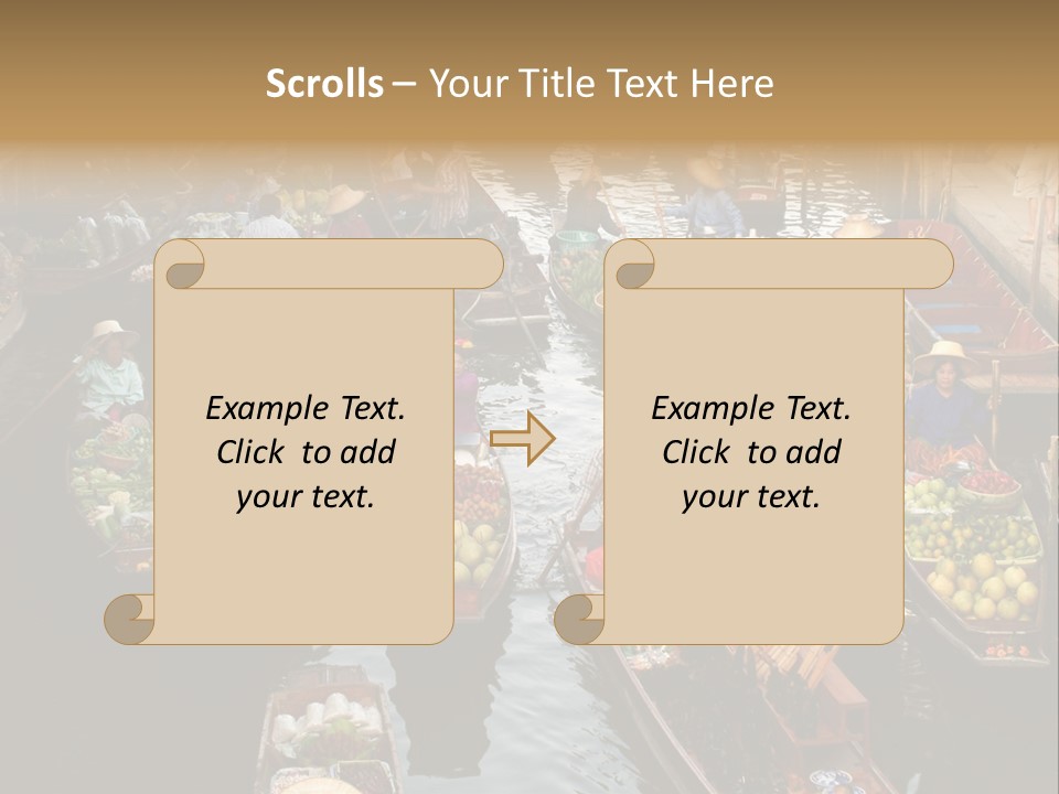 Water Thailand Archeology PowerPoint Template