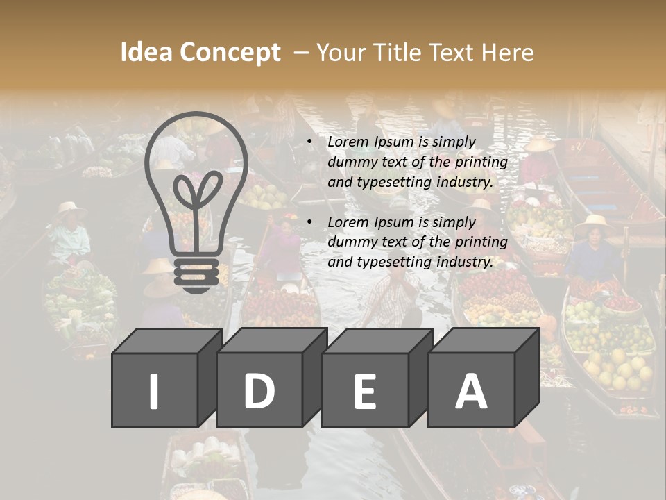 Water Thailand Archeology PowerPoint Template