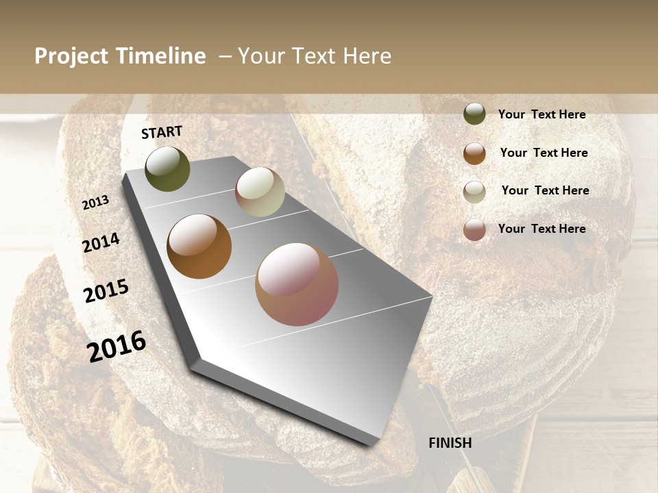 Fresh Sliced Yeast PowerPoint Template